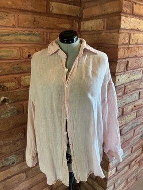 Vitamin A Oversized Linen Top